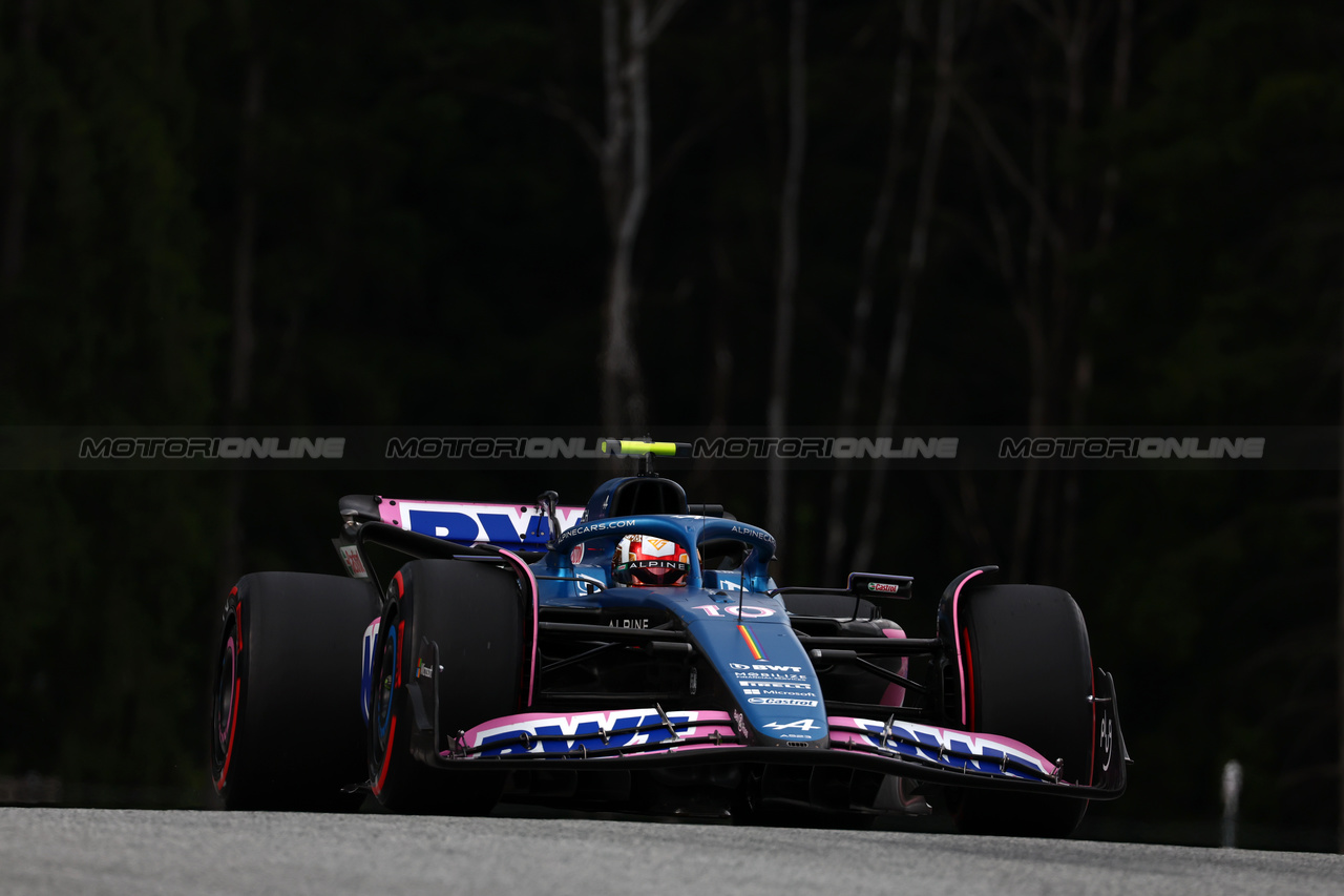 GP AUSTRIA, Pierre Gasly (FRA) Alpine F1 Team A523.

30.06.2023. Formula 1 World Championship, Rd 10, Austrian Grand Prix, Spielberg, Austria, Qualifiche Day.

 - www.xpbimages.com, EMail: requests@xpbimages.com © Copyright: Coates / XPB Images