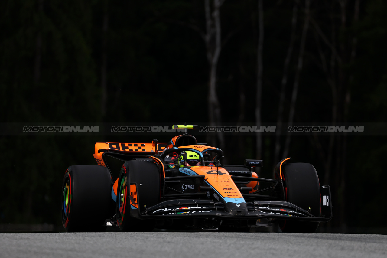 GP AUSTRIA, Lando Norris (GBR) McLaren MCL60.

30.06.2023. Formula 1 World Championship, Rd 10, Austrian Grand Prix, Spielberg, Austria, Qualifiche Day.

 - www.xpbimages.com, EMail: requests@xpbimages.com © Copyright: Coates / XPB Images