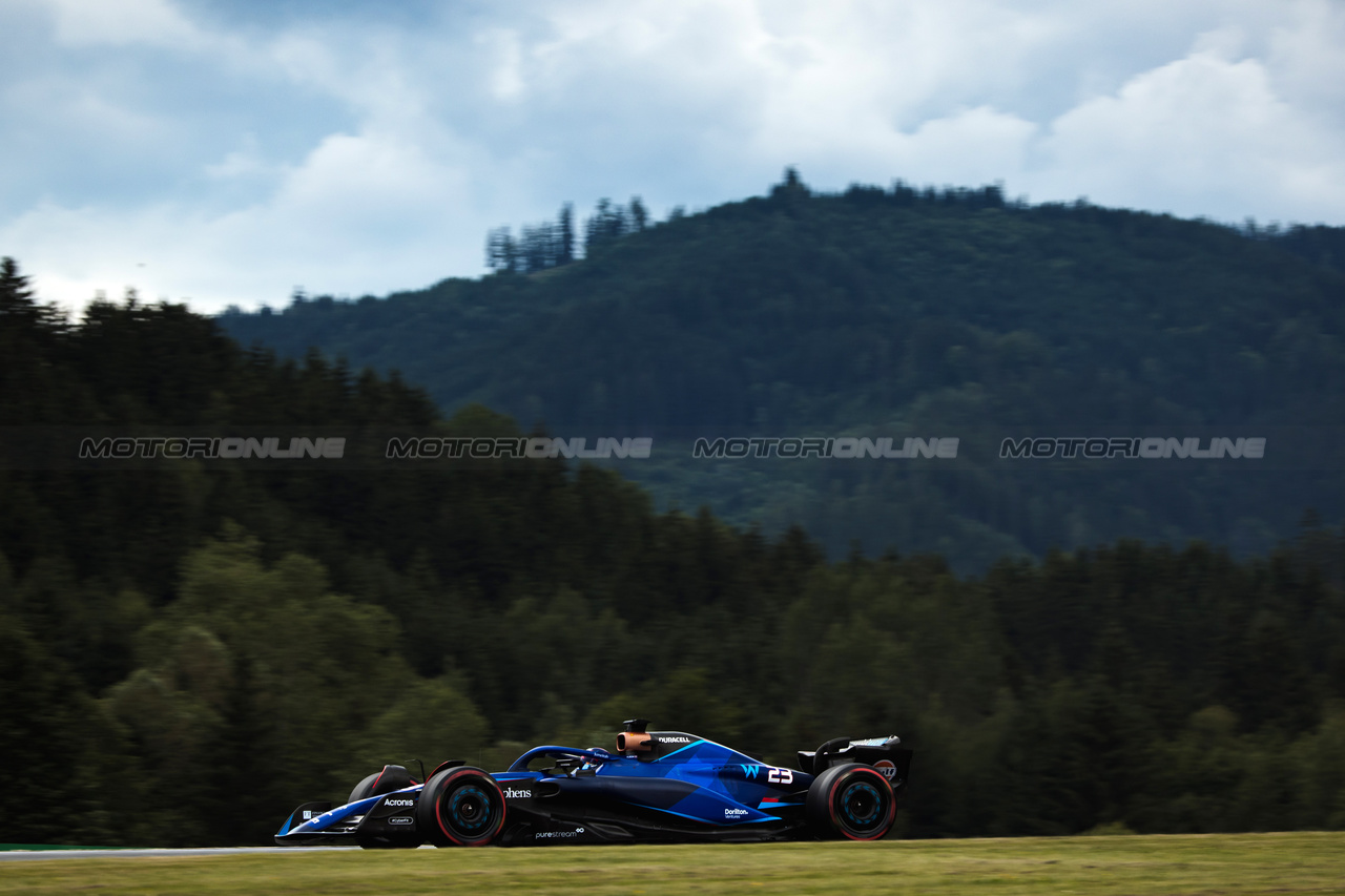 GP AUSTRIA, Alexander Albon (THA) Williams Racing FW45.

30.06.2023. Formula 1 World Championship, Rd 10, Austrian Grand Prix, Spielberg, Austria, Qualifiche Day.

- www.xpbimages.com, EMail: requests@xpbimages.com © Copyright: Bearne / XPB Images
