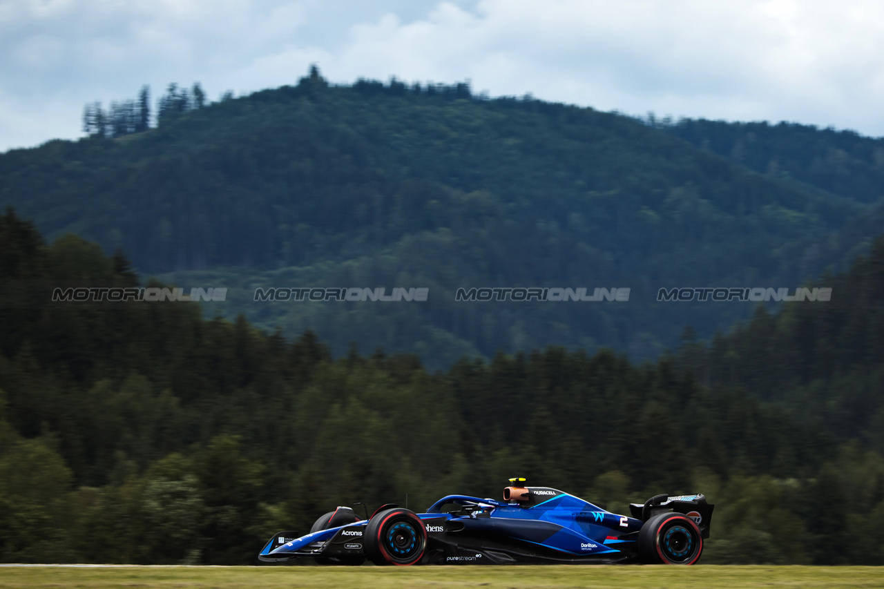 GP AUSTRIA, Logan Sargeant (USA) Williams Racing FW45.

30.06.2023. Formula 1 World Championship, Rd 10, Austrian Grand Prix, Spielberg, Austria, Qualifiche Day.

- www.xpbimages.com, EMail: requests@xpbimages.com © Copyright: Bearne / XPB Images