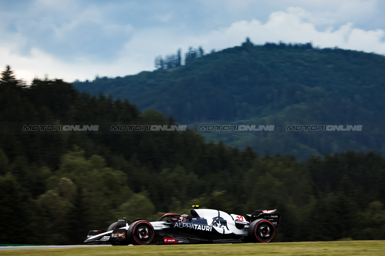 GP AUSTRIA, Yuki Tsunoda (JPN) AlphaTauri AT04.

30.06.2023. Formula 1 World Championship, Rd 10, Austrian Grand Prix, Spielberg, Austria, Qualifiche Day.

- www.xpbimages.com, EMail: requests@xpbimages.com © Copyright: Bearne / XPB Images