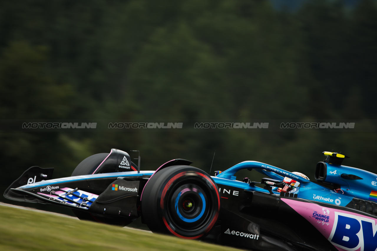 GP AUSTRIA, Pierre Gasly (FRA) Alpine F1 Team A523.

30.06.2023. Formula 1 World Championship, Rd 10, Austrian Grand Prix, Spielberg, Austria, Qualifiche Day.

- www.xpbimages.com, EMail: requests@xpbimages.com © Copyright: Bearne / XPB Images