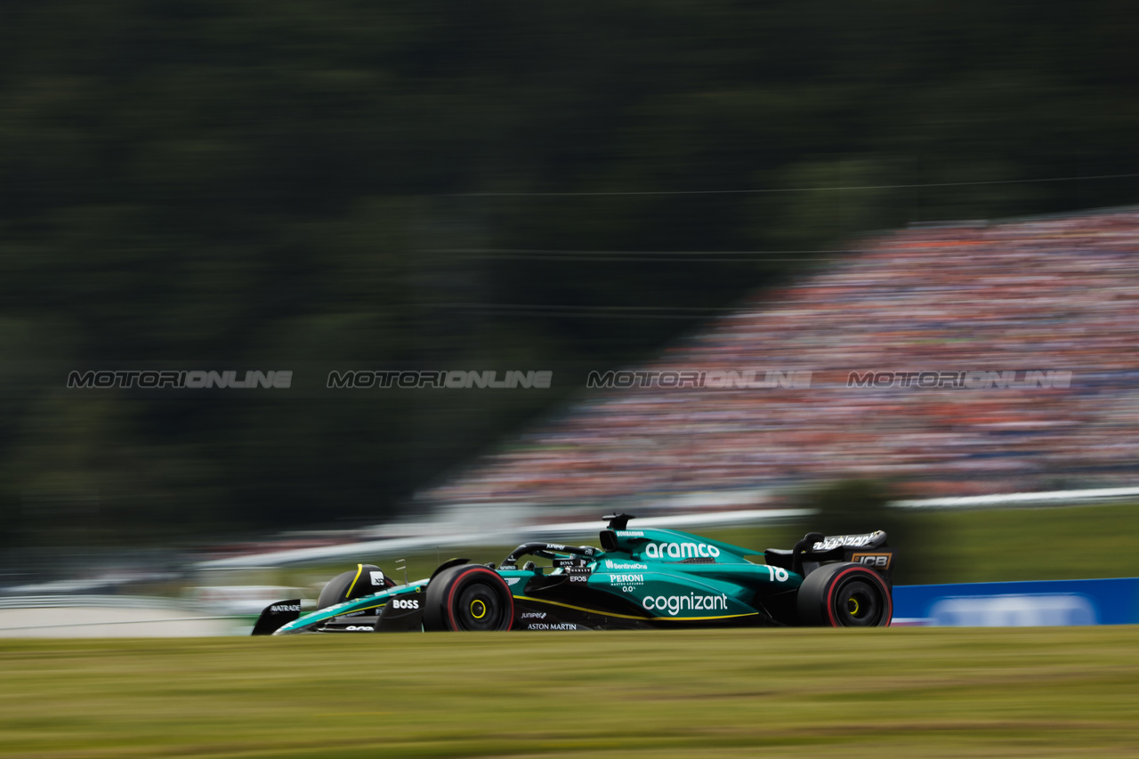 GP AUSTRIA, Lance Stroll (CDN) Aston Martin F1 Team AMR23.

30.06.2023. Formula 1 World Championship, Rd 10, Austrian Grand Prix, Spielberg, Austria, Qualifiche Day.

- www.xpbimages.com, EMail: requests@xpbimages.com © Copyright: Bearne / XPB Images