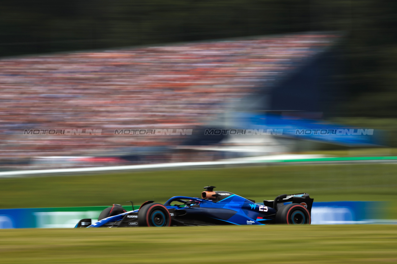GP AUSTRIA, Alexander Albon (THA) Williams Racing FW45.

30.06.2023. Formula 1 World Championship, Rd 10, Austrian Grand Prix, Spielberg, Austria, Qualifiche Day.

- www.xpbimages.com, EMail: requests@xpbimages.com © Copyright: Bearne / XPB Images