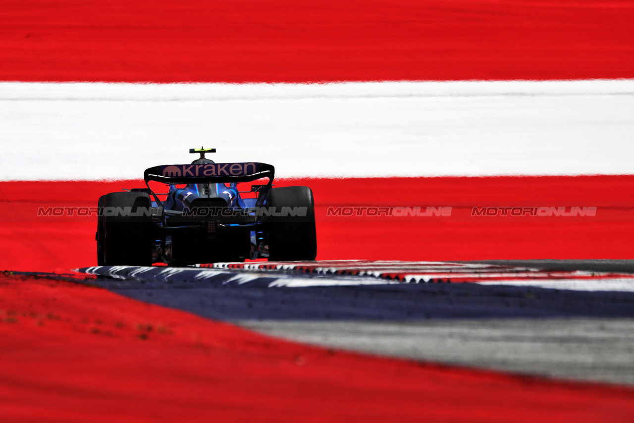 GP AUSTRIA, Logan Sargeant (USA) Williams Racing FW45.

30.06.2023. Formula 1 World Championship, Rd 10, Austrian Grand Prix, Spielberg, Austria, Qualifiche Day.

- www.xpbimages.com, EMail: requests@xpbimages.com © Copyright: Moy / XPB Images