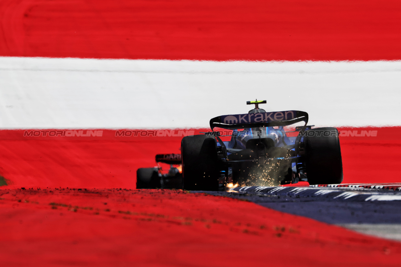 GP AUSTRIA, Logan Sargeant (USA) Williams Racing FW45.

30.06.2023. Formula 1 World Championship, Rd 10, Austrian Grand Prix, Spielberg, Austria, Qualifiche Day.

- www.xpbimages.com, EMail: requests@xpbimages.com © Copyright: Moy / XPB Images