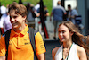GP AUSTRIA, Oscar Piastri (AUS) McLaren with girlfriend Lily Zneimer (GBR).
30.06.2023. Formula 1 World Championship, Rd 10, Austrian Grand Prix, Spielberg, Austria, Qualifiche Day.
 - www.xpbimages.com, EMail: requests@xpbimages.com © Copyright: Coates / XPB Images
