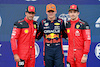 GP AUSTRIA, Qualifiche top three in parc ferme (L to R): Carlos Sainz Jr (ESP) Ferrari, third; Max Verstappen (NLD) Red Bull Racing, pole position; Charles Leclerc (MON) Ferrari, second.
30.06.2023. Formula 1 World Championship, Rd 10, Austrian Grand Prix, Spielberg, Austria, Qualifiche Day.
- www.xpbimages.com, EMail: requests@xpbimages.com © Copyright: Batchelor / XPB Images