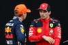 GP AUSTRIA, (L to R): Max Verstappen (NLD) Red Bull Racing e Charles Leclerc (MON) Ferrari in qualifying parc ferme.
30.06.2023. Formula 1 World Championship, Rd 10, Austrian Grand Prix, Spielberg, Austria, Qualifiche Day.
- www.xpbimages.com, EMail: requests@xpbimages.com © Copyright: Batchelor / XPB Images