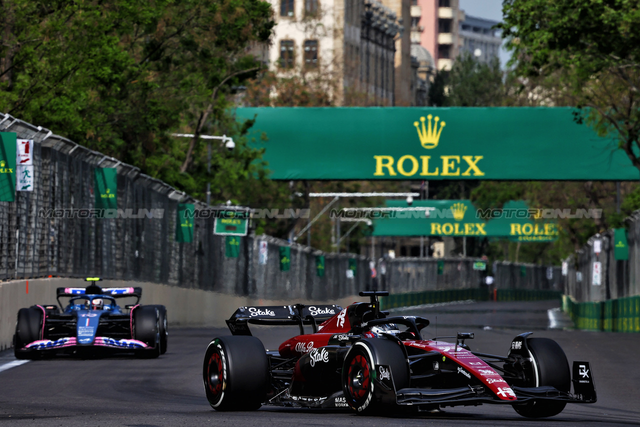 GP AZERBAIJAN, Valtteri Bottas (FIN) Alfa Romeo F1 Team C43.

30.04.2023. Formula 1 World Championship, Rd 4, Azerbaijan Grand Prix, Baku Street Circuit, Azerbaijan, Gara Day.

- www.xpbimages.com, EMail: requests@xpbimages.com ¬© Copyright: Charniaux / XPB Images