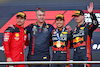 GP AZERBAIJAN, The podium (L to R): Charles Leclerc (MON) Ferrari, second; Sergio Perez (MEX) Red Bull Racing, vincitore; Max Verstappen (NLD) Red Bull Racing, third.
30.04.2023. Formula 1 World Championship, Rd 4, Azerbaijan Grand Prix, Baku Street Circuit, Azerbaijan, Gara Day.
- www.xpbimages.com, EMail: requests@xpbimages.com ¬© Copyright: Batchelor / XPB Images