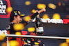 GP AZERBAIJAN, Gara winner Sergio Perez (MEX) Red Bull Racing celebrates on the podium.
30.04.2023. Formula 1 World Championship, Rd 4, Azerbaijan Grand Prix, Baku Street Circuit, Azerbaijan, Gara Day.
- www.xpbimages.com, EMail: requests@xpbimages.com ¬© Copyright: Bearne / XPB Images