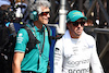 GP AZERBAIJAN, Fernando Alonso (ESP) Aston Martin F1 Team on the grid with Edoardo Bendinelli (ITA) Aston Martin F1 Team Personal Trainer.
30.04.2023. Formula 1 World Championship, Rd 4, Azerbaijan Grand Prix, Baku Street Circuit, Azerbaijan, Gara Day.
 - www.xpbimages.com, EMail: requests@xpbimages.com ¬© Copyright: Coates / XPB Images