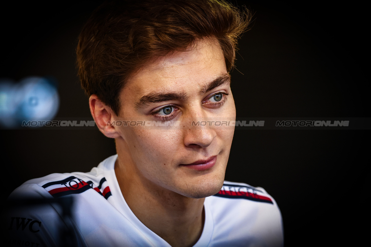 GP AZERBAIJAN, George Russell (GBR), Mercedes AMG F1 
27.04.2023. Formula 1 World Championship, Rd 4, Azerbaijan Grand Prix, Baku Street Circuit, Azerbaijan, Preparation Day.
- www.xpbimages.com, EMail: requests@xpbimages.com ¬© Copyright: Charniaux / XPB Images