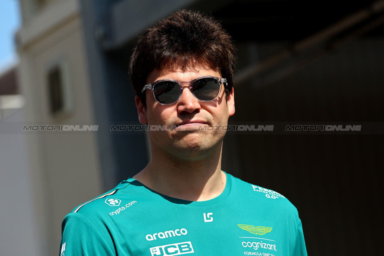 GP AZERBAIJAN, Lance Stroll (CDN) Aston Martin F1 Team.

27.04.2023. Formula 1 World Championship, Rd 4, Azerbaijan Grand Prix, Baku Street Circuit, Azerbaijan, Preparation Day.

- www.xpbimages.com, EMail: requests@xpbimages.com ¬© Copyright: Batchelor / XPB Images