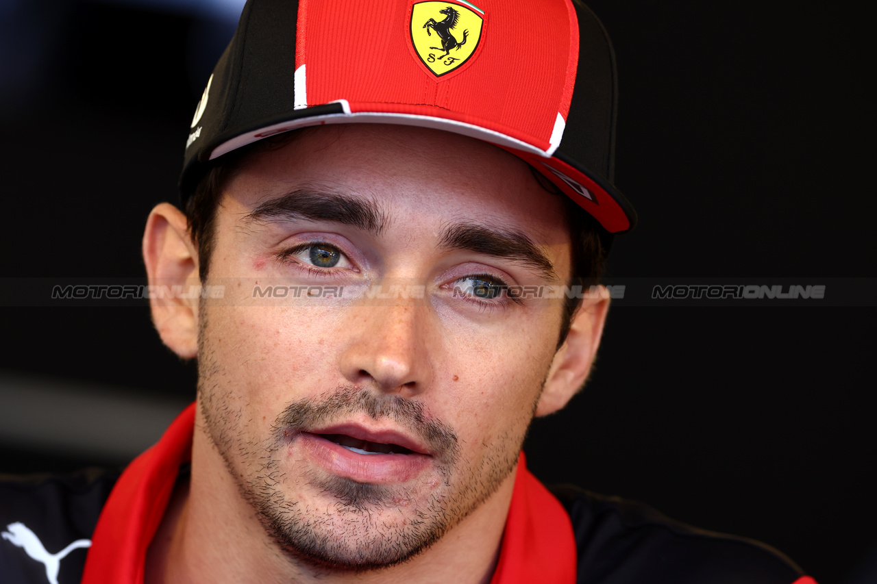 GP AZERBAIJAN, Charles Leclerc (MON) Ferrari.

27.04.2023. Formula 1 World Championship, Rd 4, Azerbaijan Grand Prix, Baku Street Circuit, Azerbaijan, Preparation Day.

 - www.xpbimages.com, EMail: requests@xpbimages.com ¬© Copyright: Coates / XPB Images