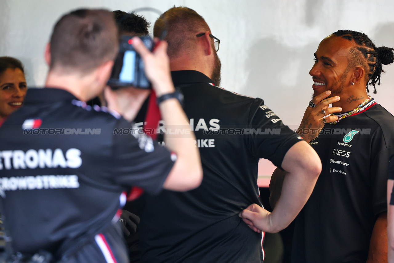 GP AZERBAIJAN, Lewis Hamilton (GBR) Mercedes AMG F1.

27.04.2023. Formula 1 World Championship, Rd 4, Azerbaijan Grand Prix, Baku Street Circuit, Azerbaijan, Preparation Day.

 - www.xpbimages.com, EMail: requests@xpbimages.com ¬© Copyright: Coates / XPB Images