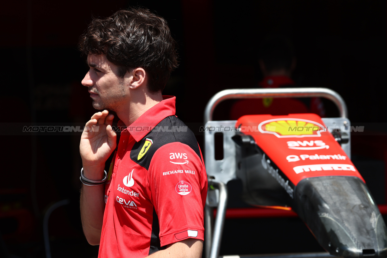 GP AZERBAIJAN, Charles Leclerc (MON) Ferrari.

27.04.2023. Formula 1 World Championship, Rd 4, Azerbaijan Grand Prix, Baku Street Circuit, Azerbaijan, Preparation Day.

 - www.xpbimages.com, EMail: requests@xpbimages.com ¬© Copyright: Coates / XPB Images