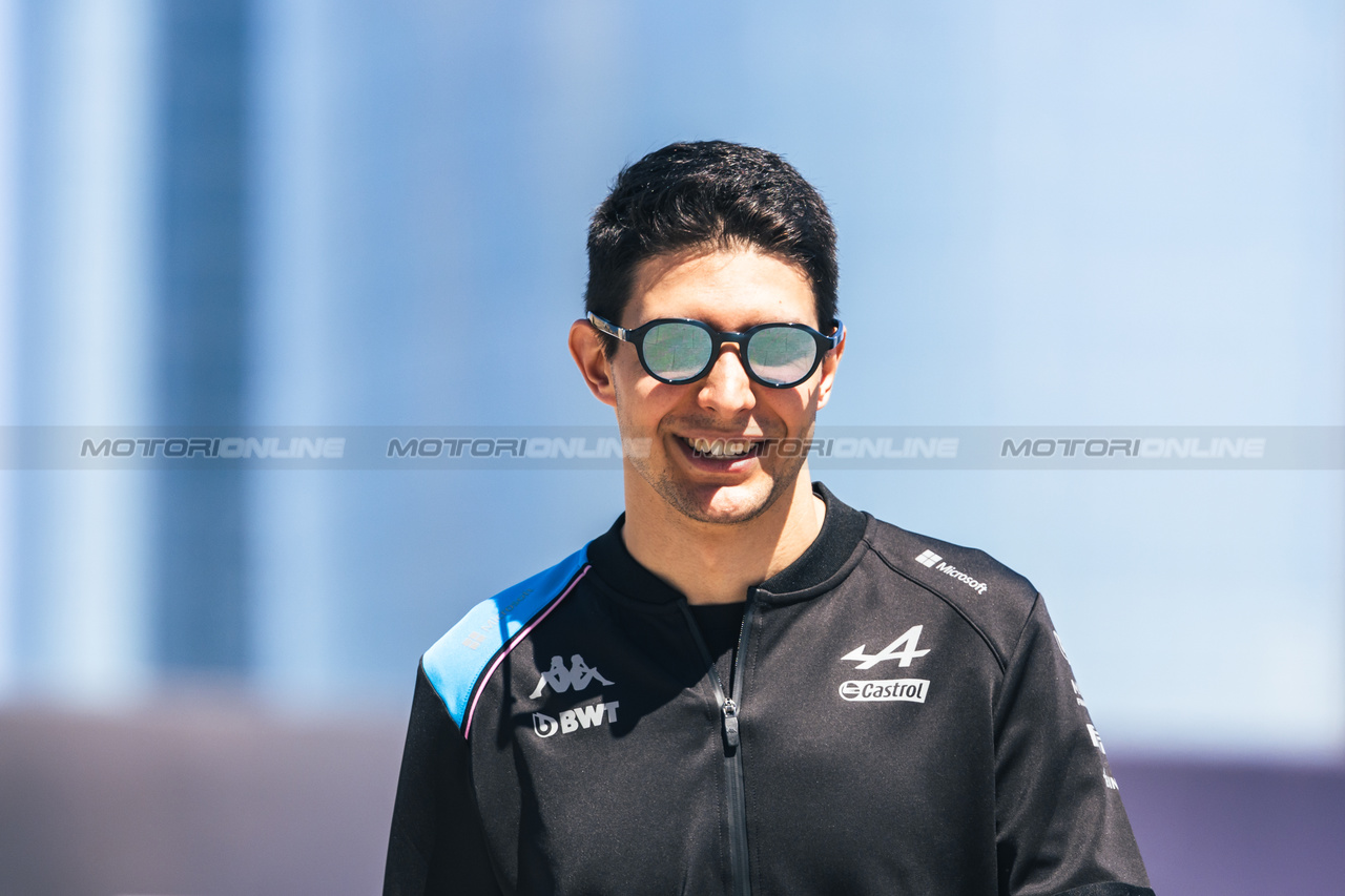 GP AZERBAIJAN, Esteban Ocon (FRA) Alpine F1 Team.

27.04.2023. Formula 1 World Championship, Rd 4, Azerbaijan Grand Prix, Baku Street Circuit, Azerbaijan, Preparation Day.

- www.xpbimages.com, EMail: requests@xpbimages.com ¬© Copyright: Bearne / XPB Images