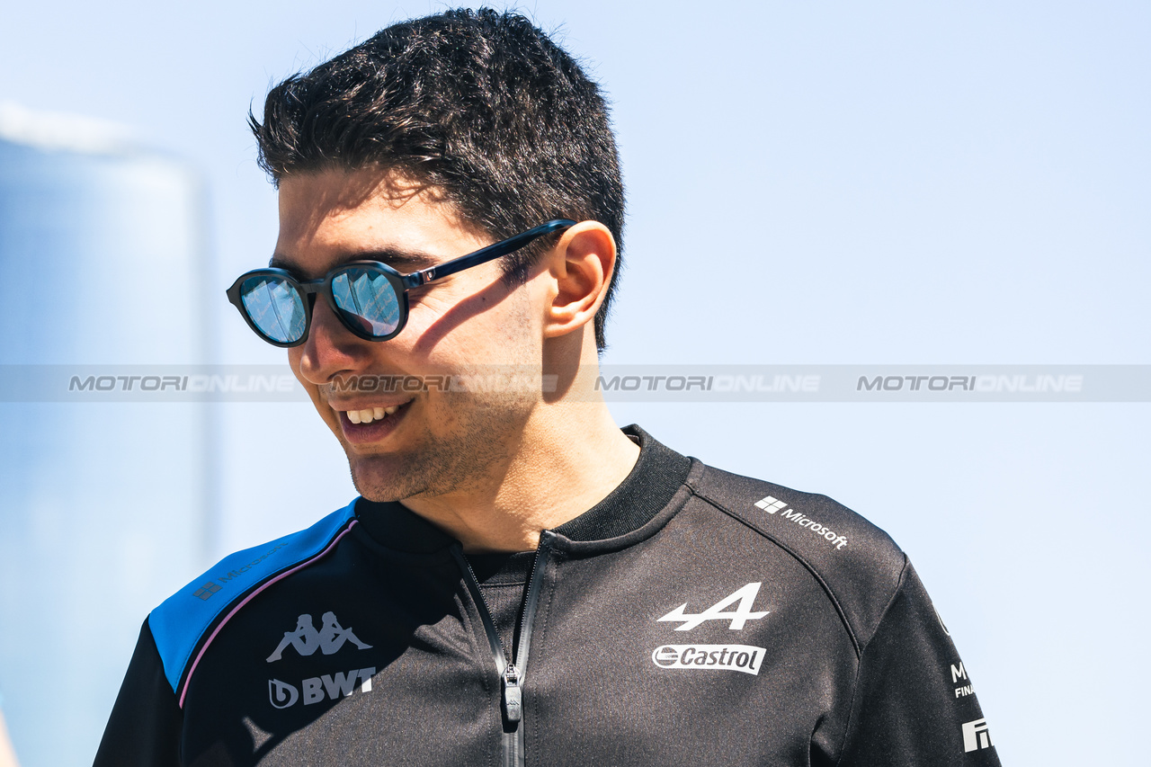 GP AZERBAIJAN, Esteban Ocon (FRA) Alpine F1 Team.

27.04.2023. Formula 1 World Championship, Rd 4, Azerbaijan Grand Prix, Baku Street Circuit, Azerbaijan, Preparation Day.

- www.xpbimages.com, EMail: requests@xpbimages.com ¬© Copyright: Bearne / XPB Images