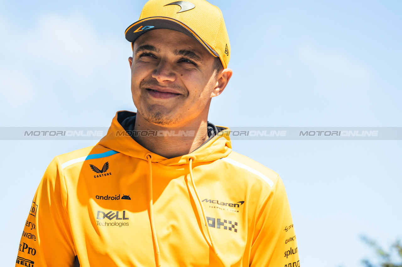 GP AZERBAIJAN, Lando Norris (GBR) McLaren.

27.04.2023. Formula 1 World Championship, Rd 4, Azerbaijan Grand Prix, Baku Street Circuit, Azerbaijan, Preparation Day.

- www.xpbimages.com, EMail: requests@xpbimages.com ¬© Copyright: Bearne / XPB Images