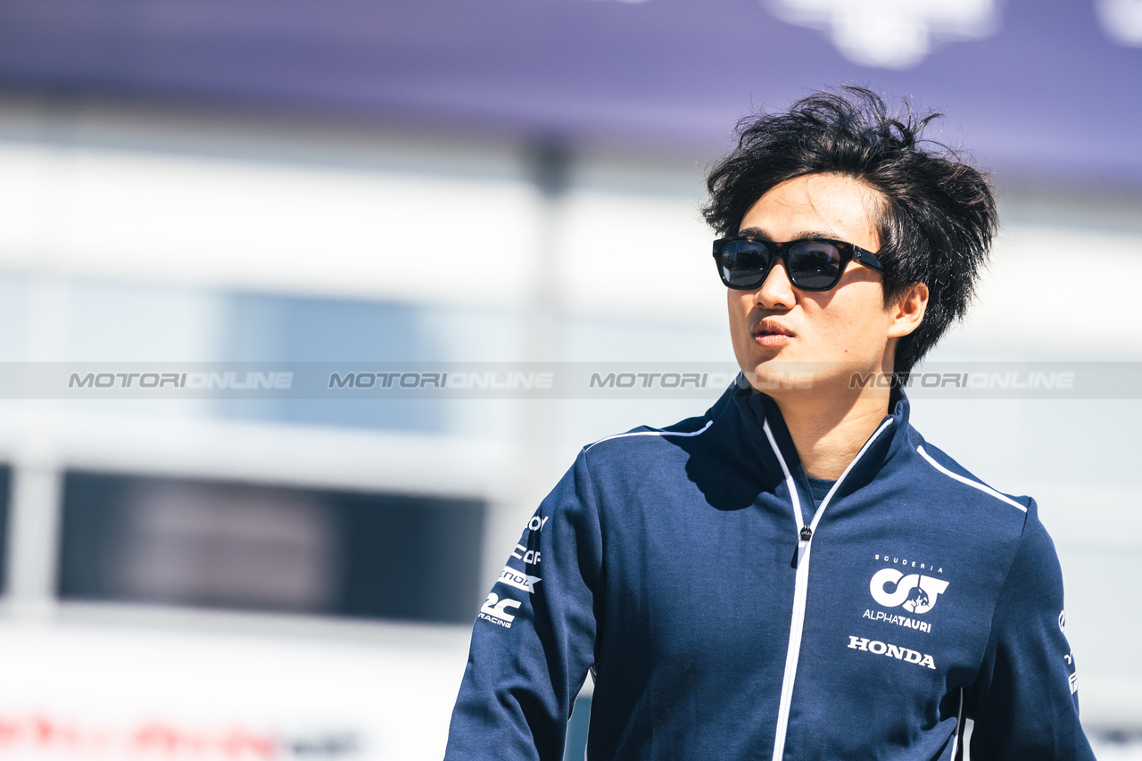 GP AZERBAIJAN, Yuki Tsunoda (JPN) AlphaTauri.

27.04.2023. Formula 1 World Championship, Rd 4, Azerbaijan Grand Prix, Baku Street Circuit, Azerbaijan, Preparation Day.

- www.xpbimages.com, EMail: requests@xpbimages.com ¬© Copyright: Bearne / XPB Images