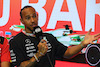 GP AZERBAIJAN, Lewis Hamilton (GBR) Mercedes AMG F1 in the FIA Press Conference.
27.04.2023. Formula 1 World Championship, Rd 4, Azerbaijan Grand Prix, Baku Street Circuit, Azerbaijan, Preparation Day.
- www.xpbimages.com, EMail: requests@xpbimages.com ¬© Copyright: XPB Images