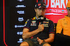 GP AZERBAIJAN, Sergio Perez (MEX) Red Bull Racing in the FIA Press Conference.
27.04.2023. Formula 1 World Championship, Rd 4, Azerbaijan Grand Prix, Baku Street Circuit, Azerbaijan, Preparation Day.
- www.xpbimages.com, EMail: requests@xpbimages.com ¬© Copyright: XPB Images