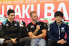 GP AZERBAIJAN, (L to R): Esteban Ocon (FRA) Alpine F1 Team; Kevin Magnussen (DEN) Haas F1 Team; e Yuki Tsunoda (JPN) AlphaTauri in the FIA Press Conference.
27.04.2023. Formula 1 World Championship, Rd 4, Azerbaijan Grand Prix, Baku Street Circuit, Azerbaijan, Preparation Day.
- www.xpbimages.com, EMail: requests@xpbimages.com ¬© Copyright: XPB Images