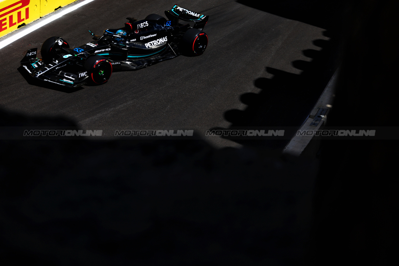 GP AZERBAIJAN, George Russell (GBR) Mercedes AMG F1 W14.

29.04.2023. Formula 1 World Championship, Rd 4, Azerbaijan Grand Prix, Baku Street Circuit, Azerbaijan, Sprint Day.

- www.xpbimages.com, EMail: requests@xpbimages.com ¬© Copyright: Batchelor / XPB Images