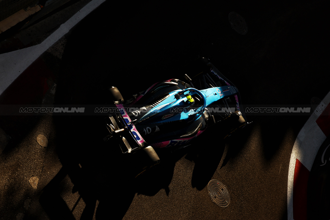 GP AZERBAIJAN, Pierre Gasly (FRA) Alpine F1 Team A523.

29.04.2023. Formula 1 World Championship, Rd 4, Azerbaijan Grand Prix, Baku Street Circuit, Azerbaijan, Sprint Day.

 - www.xpbimages.com, EMail: requests@xpbimages.com ¬© Copyright: Coates / XPB Images