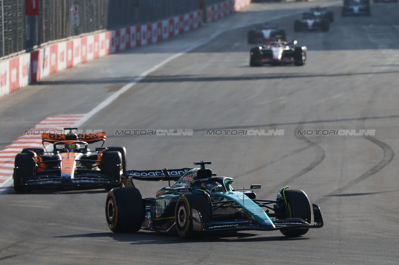 GP AZERBAIJAN, Lance Stroll (CDN) Aston Martin F1 Team AMR23.

29.04.2023. Formula 1 World Championship, Rd 4, Azerbaijan Grand Prix, Baku Street Circuit, Azerbaijan, Sprint Day.

- www.xpbimages.com, EMail: requests@xpbimages.com ¬© Copyright: Batchelor / XPB Images