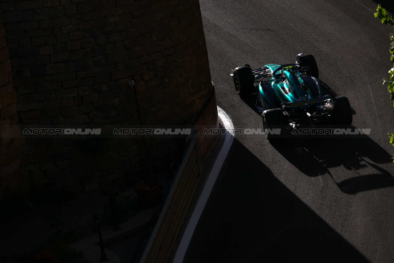 GP AZERBAIJAN, Fernando Alonso (ESP) Aston Martin F1 Team AMR23.

29.04.2023. Formula 1 World Championship, Rd 4, Azerbaijan Grand Prix, Baku Street Circuit, Azerbaijan, Sprint Day.

 - www.xpbimages.com, EMail: requests@xpbimages.com ¬© Copyright: Coates / XPB Images
