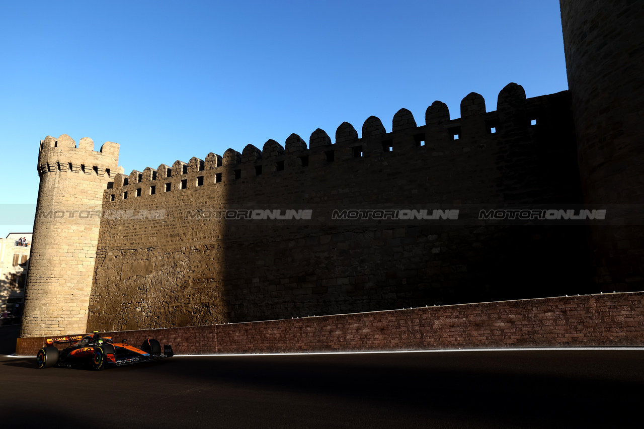 GP AZERBAIJAN, Lando Norris (GBR) McLaren MCL60.

29.04.2023. Formula 1 World Championship, Rd 4, Azerbaijan Grand Prix, Baku Street Circuit, Azerbaijan, Sprint Day.

 - www.xpbimages.com, EMail: requests@xpbimages.com ¬© Copyright: Coates / XPB Images