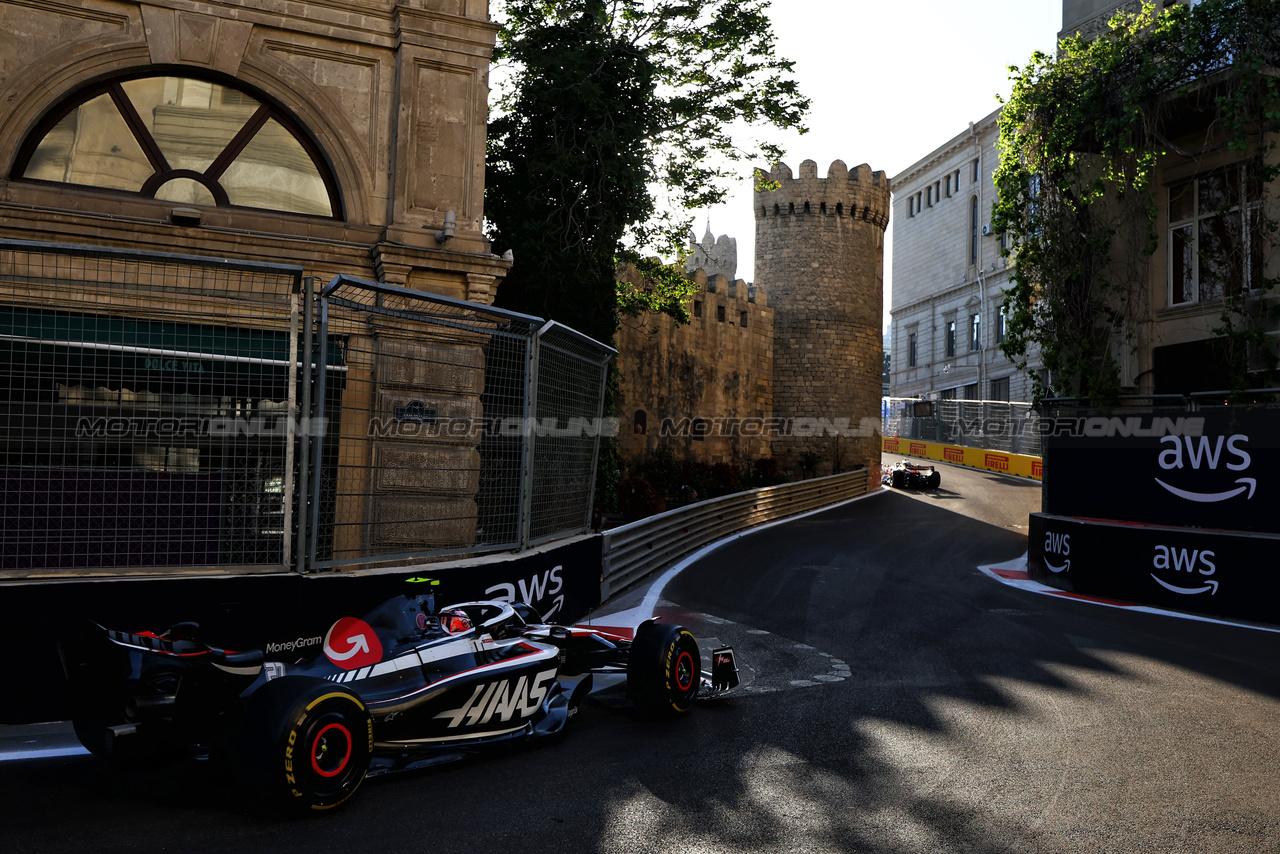 GP AZERBAIJAN, Nico Hulkenberg (GER) Haas VF-23.

29.04.2023. Formula 1 World Championship, Rd 4, Azerbaijan Grand Prix, Baku Street Circuit, Azerbaijan, Sprint Day.

 - www.xpbimages.com, EMail: requests@xpbimages.com ¬© Copyright: Coates / XPB Images