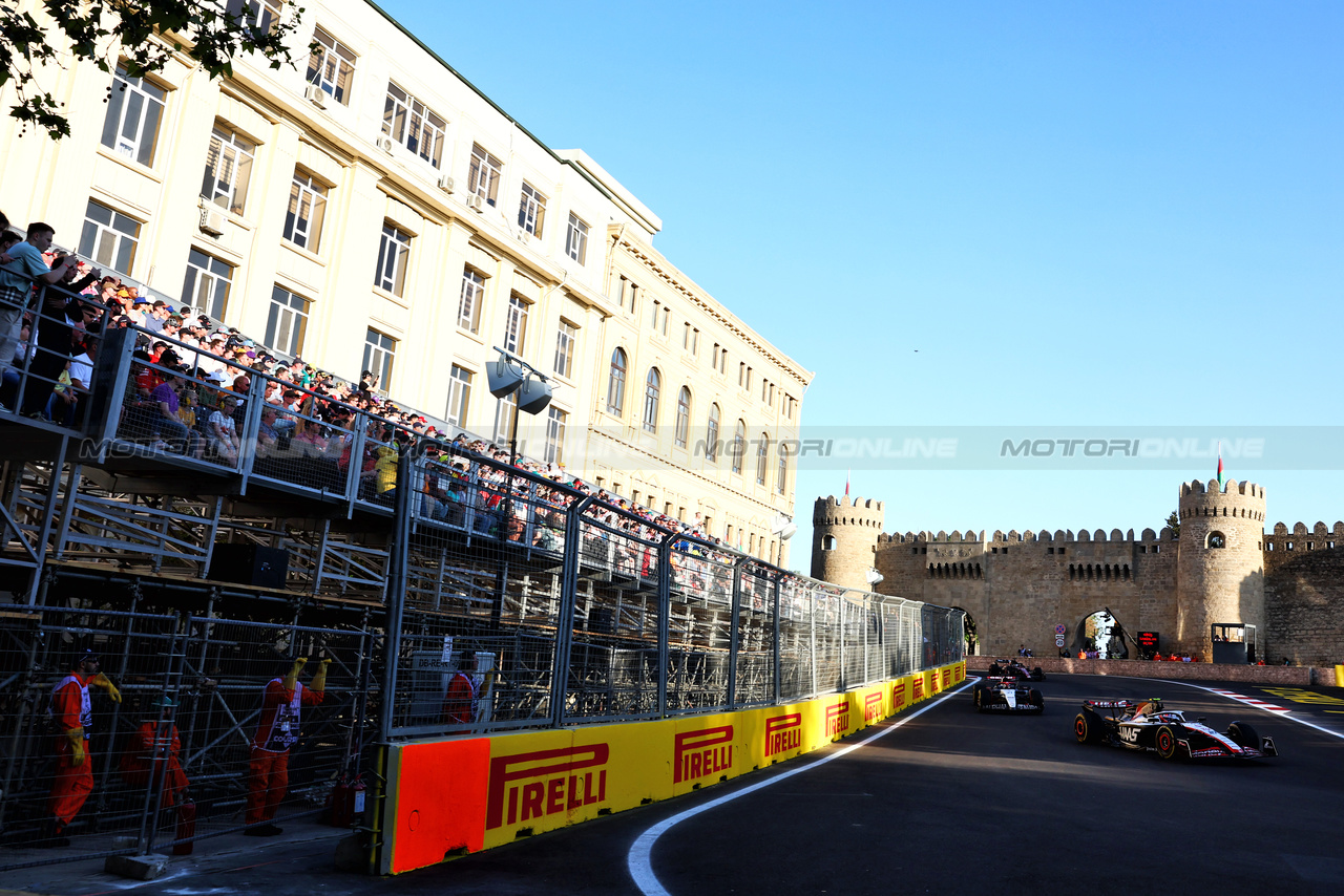 GP AZERBAIJAN, Nico Hulkenberg (GER) Haas VF-23.

29.04.2023. Formula 1 World Championship, Rd 4, Azerbaijan Grand Prix, Baku Street Circuit, Azerbaijan, Sprint Day.

 - www.xpbimages.com, EMail: requests@xpbimages.com ¬© Copyright: Coates / XPB Images
