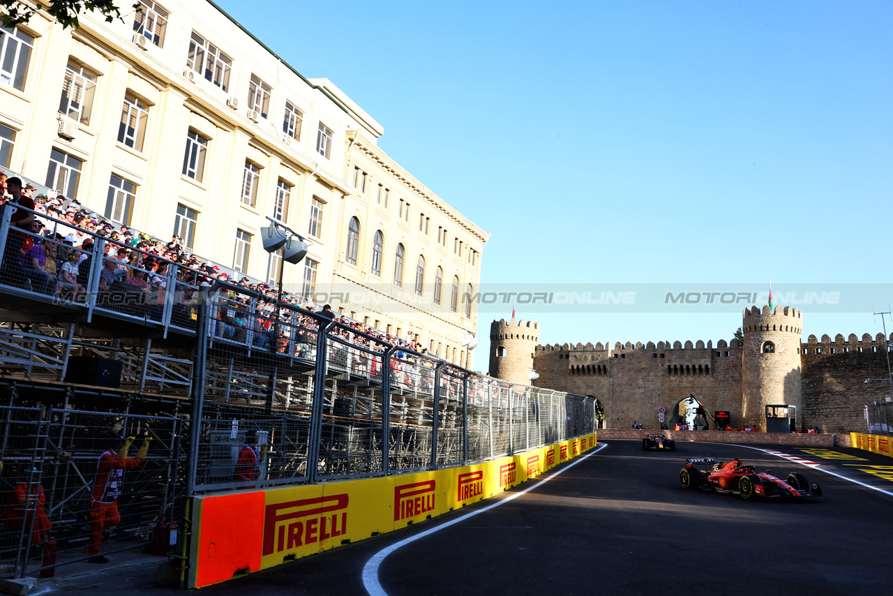 GP AZERBAIJAN, Charles Leclerc (MON) Ferrari SF-23.

29.04.2023. Formula 1 World Championship, Rd 4, Azerbaijan Grand Prix, Baku Street Circuit, Azerbaijan, Sprint Day.

 - www.xpbimages.com, EMail: requests@xpbimages.com ¬© Copyright: Coates / XPB Images