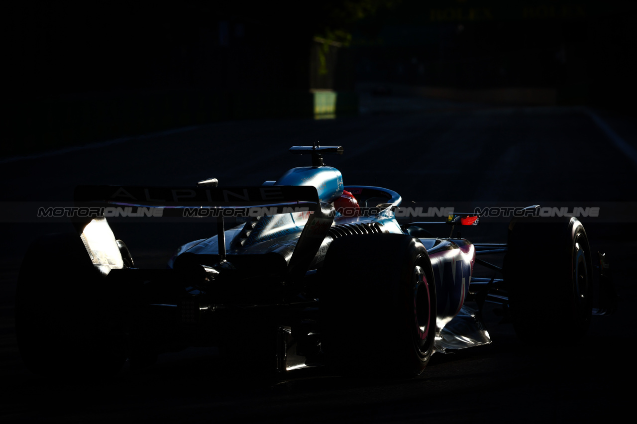 GP AZERBAIJAN, Esteban Ocon (FRA), Alpine F1 Team 
29.04.2023. Formula 1 World Championship, Rd 4, Azerbaijan Grand Prix, Baku Street Circuit, Azerbaijan, Sprint Day.
- www.xpbimages.com, EMail: requests@xpbimages.com ¬© Copyright: Charniaux / XPB Images