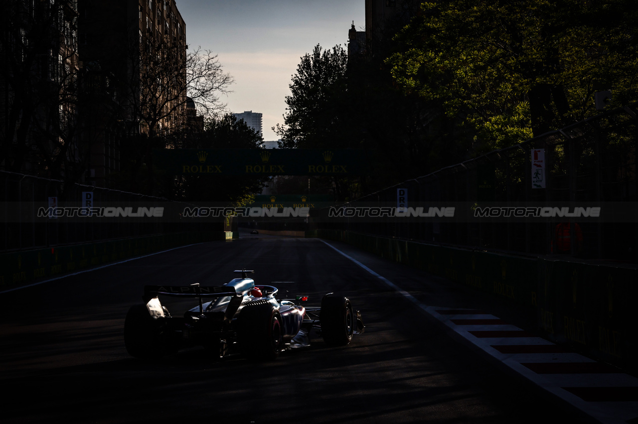 GP AZERBAIJAN, Esteban Ocon (FRA), Alpine F1 Team 
29.04.2023. Formula 1 World Championship, Rd 4, Azerbaijan Grand Prix, Baku Street Circuit, Azerbaijan, Sprint Day.
- www.xpbimages.com, EMail: requests@xpbimages.com ¬© Copyright: Charniaux / XPB Images