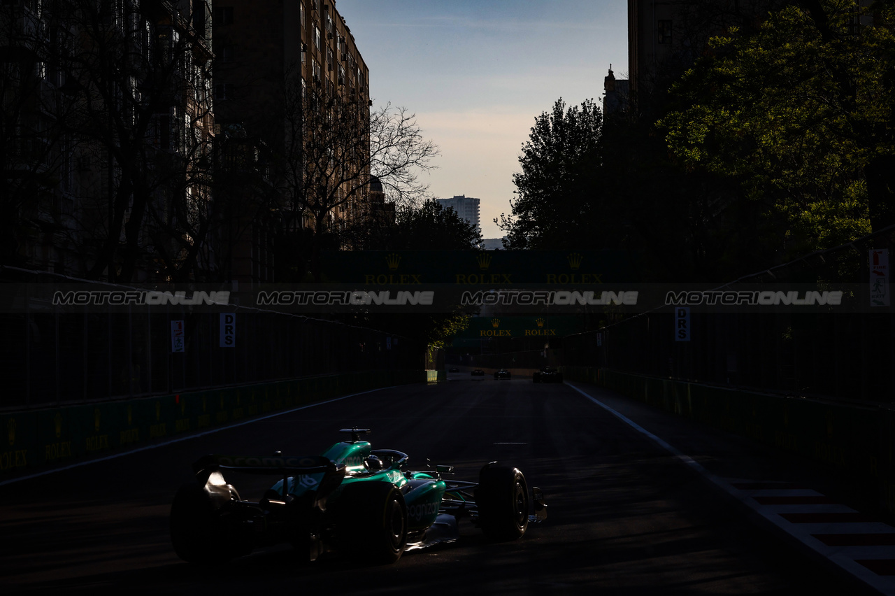 GP AZERBAIJAN, Lance Stroll (CDN), Aston Martin F1 Team 
29.04.2023. Formula 1 World Championship, Rd 4, Azerbaijan Grand Prix, Baku Street Circuit, Azerbaijan, Sprint Day.
- www.xpbimages.com, EMail: requests@xpbimages.com ¬© Copyright: Charniaux / XPB Images