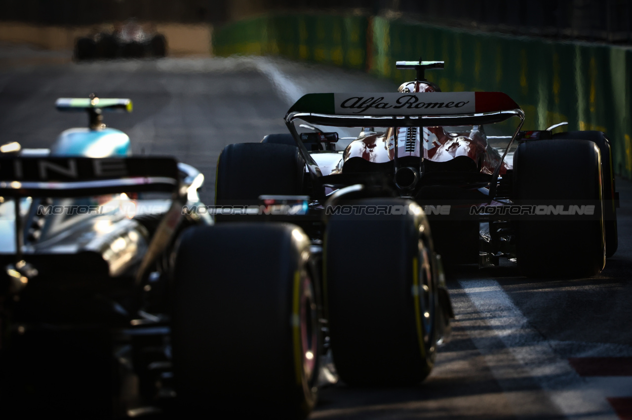 GP AZERBAIJAN, Guanyu Zhou (CHI), Alfa Romeo Racing 
29.04.2023. Formula 1 World Championship, Rd 4, Azerbaijan Grand Prix, Baku Street Circuit, Azerbaijan, Sprint Day.
- www.xpbimages.com, EMail: requests@xpbimages.com ¬© Copyright: Charniaux / XPB Images