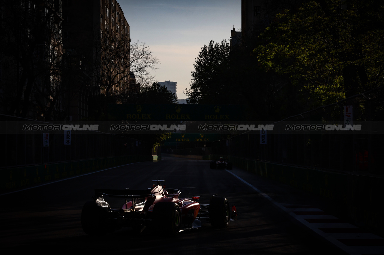 GP AZERBAIJAN, Charles Leclerc (FRA), Ferrari 
29.04.2023. Formula 1 World Championship, Rd 4, Azerbaijan Grand Prix, Baku Street Circuit, Azerbaijan, Sprint Day.
- www.xpbimages.com, EMail: requests@xpbimages.com ¬© Copyright: Charniaux / XPB Images