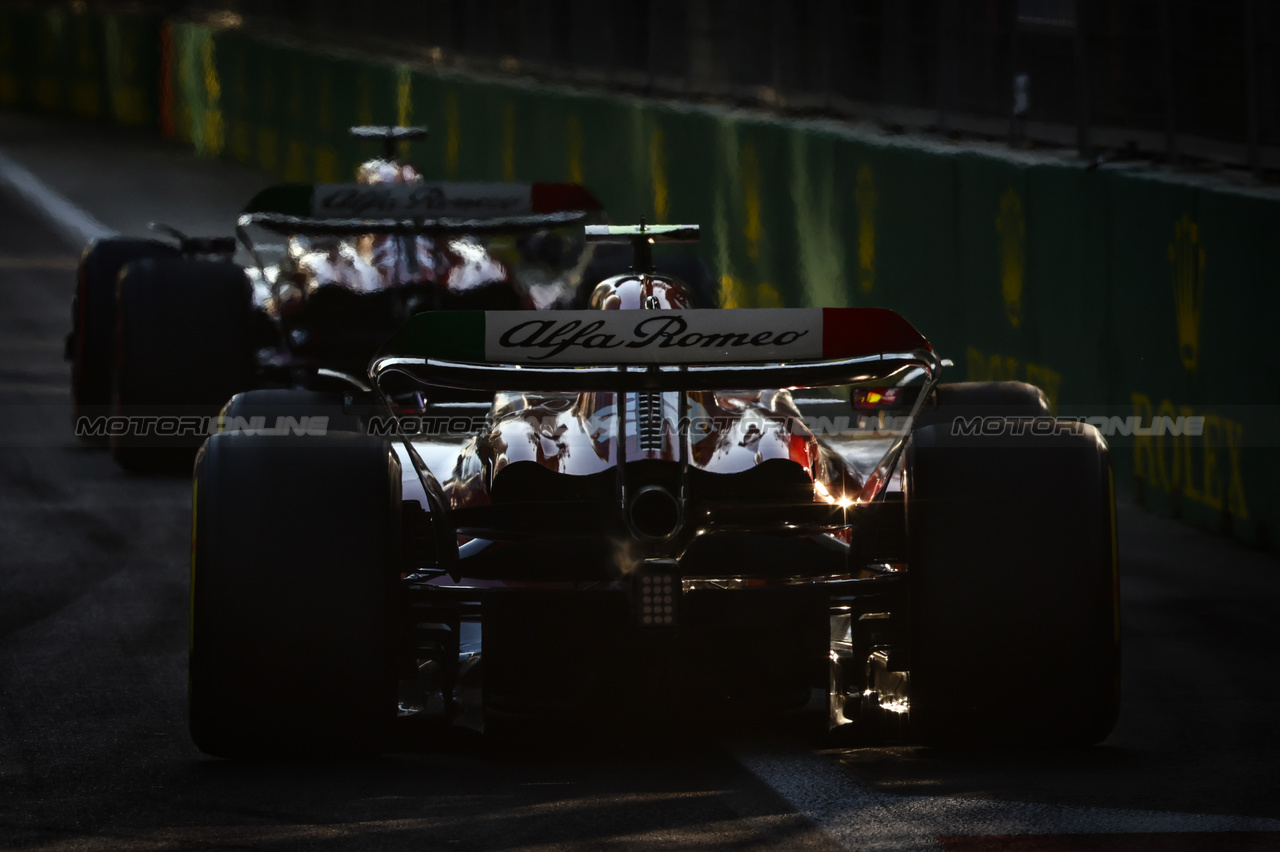 GP AZERBAIJAN, Guanyu Zhou (CHI), Alfa Romeo Racing 
29.04.2023. Formula 1 World Championship, Rd 4, Azerbaijan Grand Prix, Baku Street Circuit, Azerbaijan, Sprint Day.
- www.xpbimages.com, EMail: requests@xpbimages.com ¬© Copyright: Charniaux / XPB Images