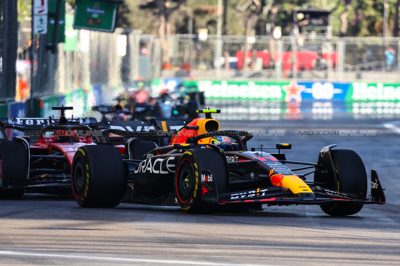 GP AZERBAIJAN, Sergio Perez (MEX), Red Bull Racing 
29.04.2023. Formula 1 World Championship, Rd 4, Azerbaijan Grand Prix, Baku Street Circuit, Azerbaijan, Sprint Day.
- www.xpbimages.com, EMail: requests@xpbimages.com ¬© Copyright: Charniaux / XPB Images