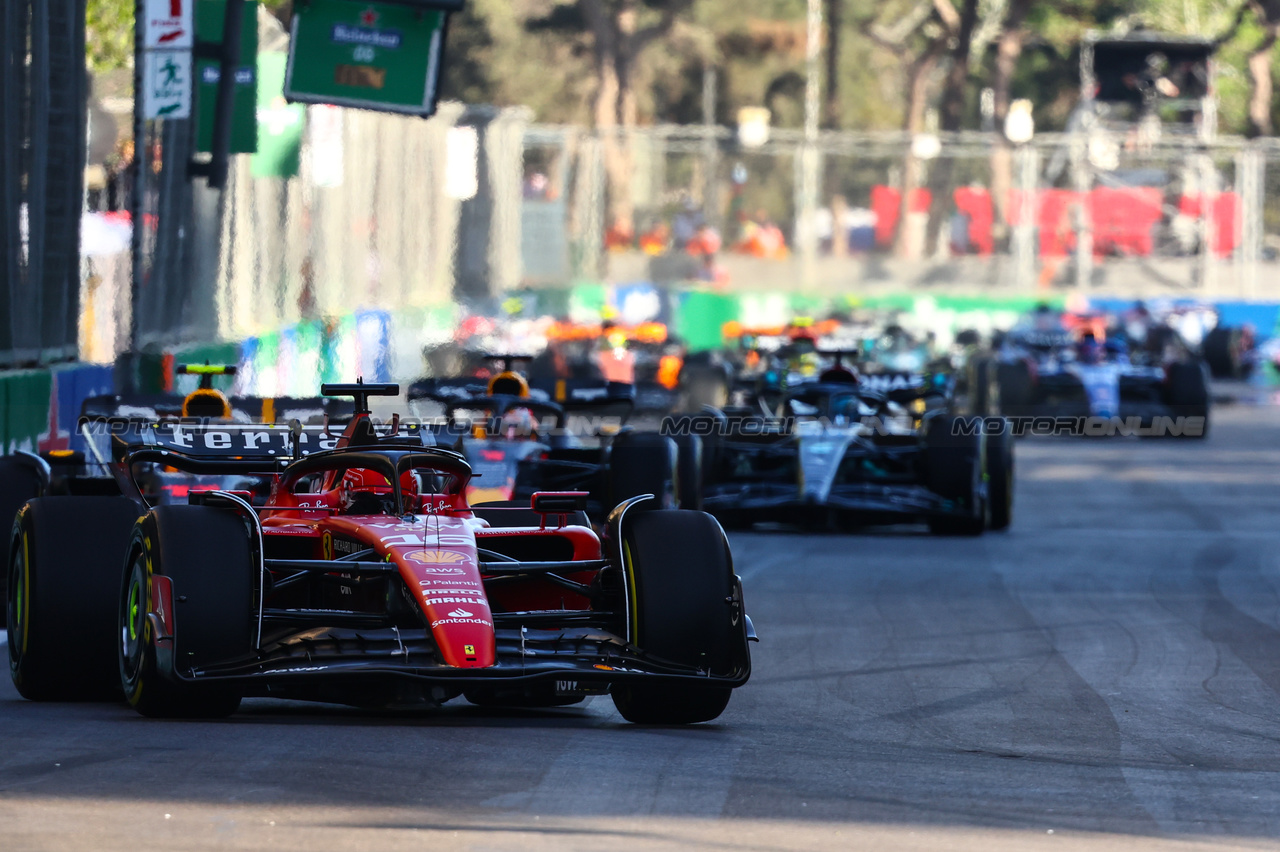 GP AZERBAIJAN, Charles Leclerc (FRA), Ferrari 
29.04.2023. Formula 1 World Championship, Rd 4, Azerbaijan Grand Prix, Baku Street Circuit, Azerbaijan, Sprint Day.
- www.xpbimages.com, EMail: requests@xpbimages.com ¬© Copyright: Charniaux / XPB Images