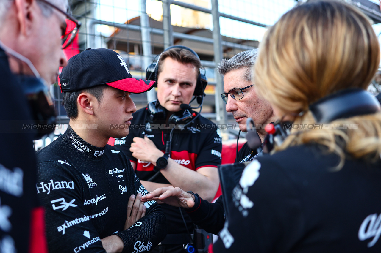 GP AZERBAIJAN, Guanyu Zhou (CHI), Alfa Romeo Racing 
29.04.2023. Formula 1 World Championship, Rd 4, Azerbaijan Grand Prix, Baku Street Circuit, Azerbaijan, Sprint Day.
- www.xpbimages.com, EMail: requests@xpbimages.com ¬© Copyright: Charniaux / XPB Images