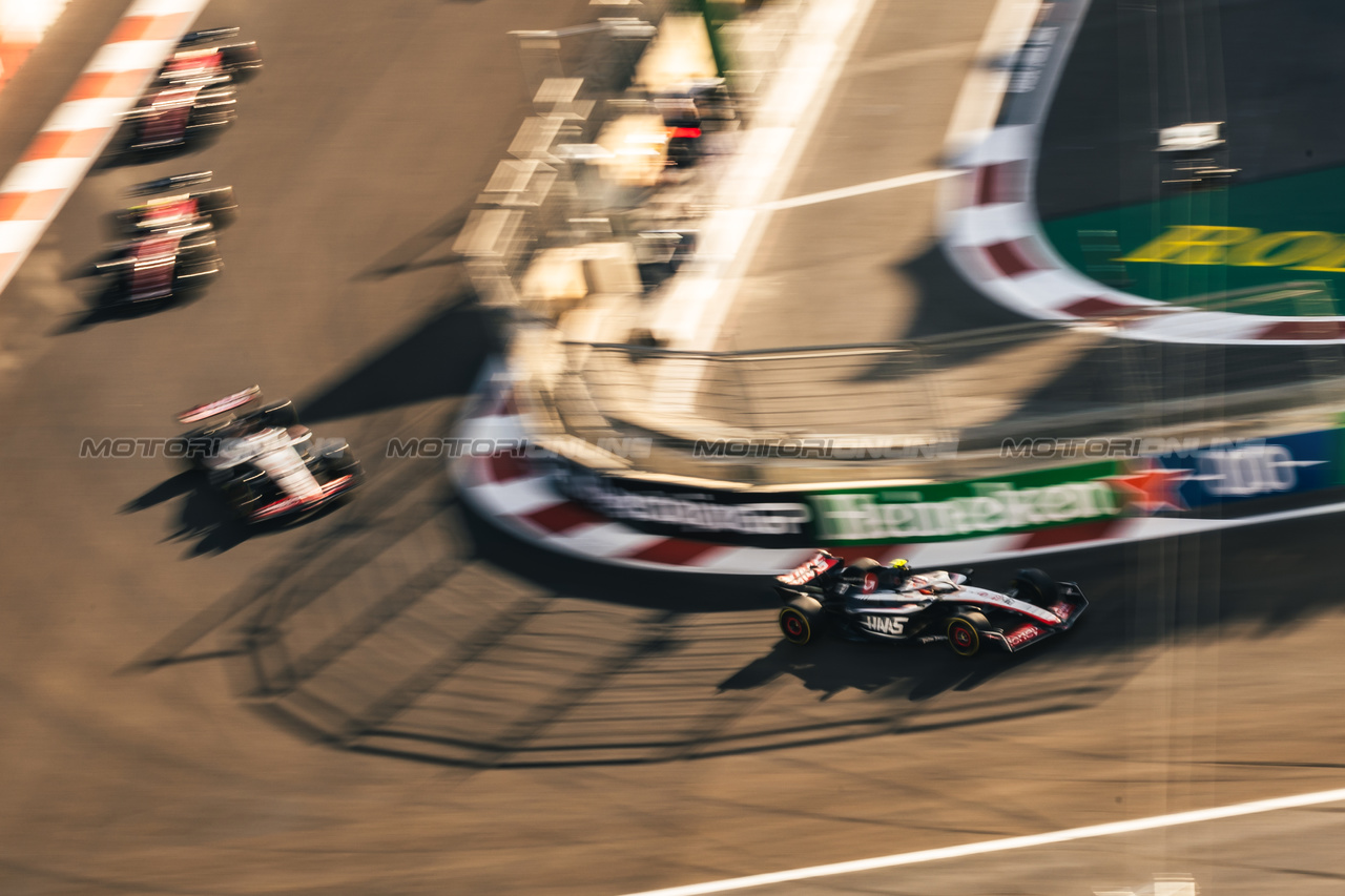 GP AZERBAIJAN, Nico Hulkenberg (GER) Haas VF-23.

29.04.2023. Formula 1 World Championship, Rd 4, Azerbaijan Grand Prix, Baku Street Circuit, Azerbaijan, Sprint Day.

- www.xpbimages.com, EMail: requests@xpbimages.com ¬© Copyright: Bearne / XPB Images