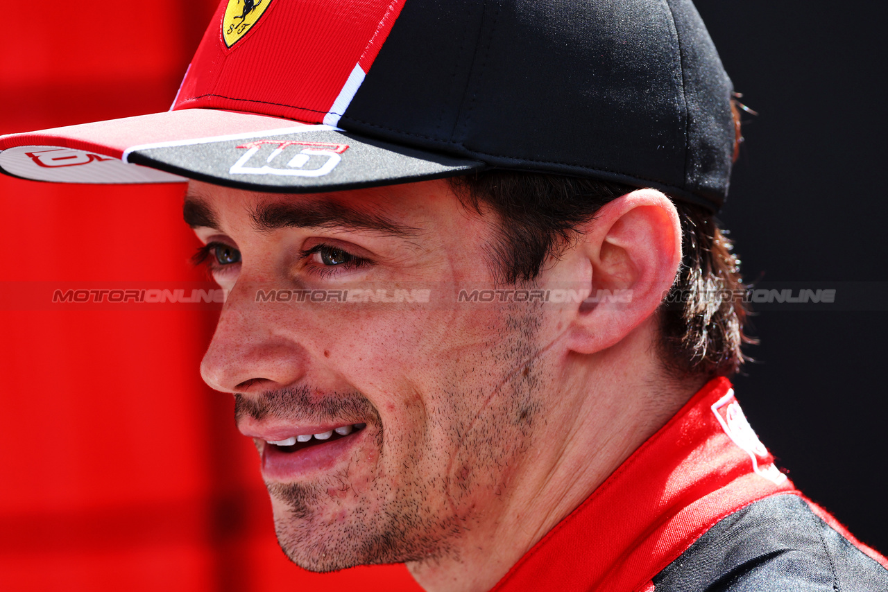 GP AZERBAIJAN, Charles Leclerc (MON) Ferrari.

29.04.2023. Formula 1 World Championship, Rd 4, Azerbaijan Grand Prix, Baku Street Circuit, Azerbaijan, Sprint Day.

 - www.xpbimages.com, EMail: requests@xpbimages.com ¬© Copyright: Coates / XPB Images