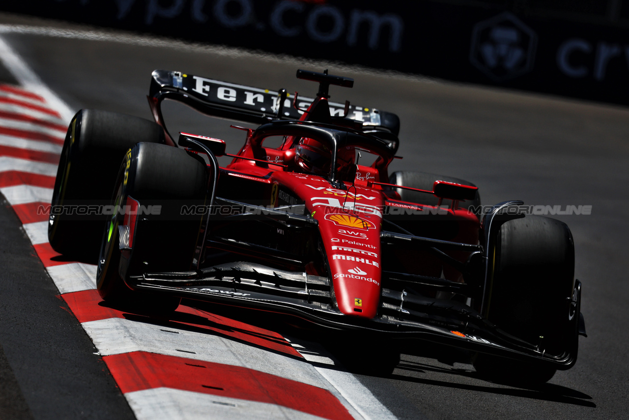 GP AZERBAIJAN, Charles Leclerc (MON) Ferrari SF-23.

29.04.2023. Formula 1 World Championship, Rd 4, Azerbaijan Grand Prix, Baku Street Circuit, Azerbaijan, Sprint Day.

 - www.xpbimages.com, EMail: requests@xpbimages.com ¬© Copyright: Coates / XPB Images