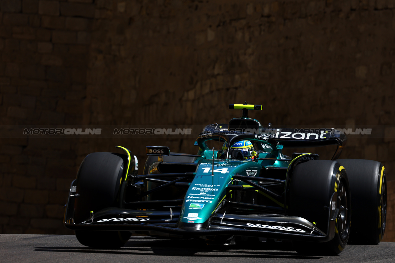 GP AZERBAIJAN, Fernando Alonso (ESP) Aston Martin F1 Team AMR23.

29.04.2023. Formula 1 World Championship, Rd 4, Azerbaijan Grand Prix, Baku Street Circuit, Azerbaijan, Sprint Day.

- www.xpbimages.com, EMail: requests@xpbimages.com ¬© Copyright: Batchelor / XPB Images